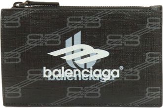 Balenciaga Black Pvc Coin Purse/Coin Case (Pre-Owned)