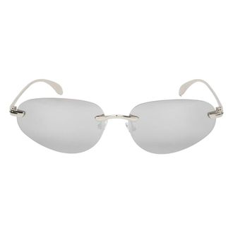 Estro & Luminara Narrow Rimless Sunglasses - female - Estro - Sunglasses - Gray - ONE SIZE - Accessories