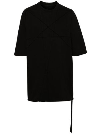 Rick Owens panelled cotton T-shirt - Black