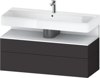 Duravit Duravit - Qatego Mueble Bajo Lavabo, 1 Extra&iacute;ble Y 1 Caj&oacute;n
