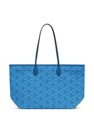 Moreau MM Saint Tropez zip patterned tote bag - women - Canvas/Artificial Leather - OS - Blue