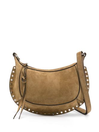 Isabel Marant Oskan Moon suede shoulder bag - Neutrals