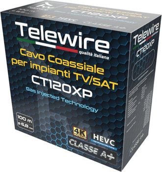 Global Cavo coassiale HD / HEVC Gas Injected &Oslash; 6,8 mm - Classe A+ - Roll Box 100 m