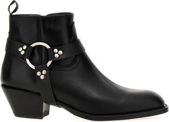 Sonora Black Dulce Belt Ankle Boots