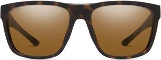Smith Barra 59mm ChromaPop Polarized Sunglasses in Matte Tortoise/Brown at Nordstrom