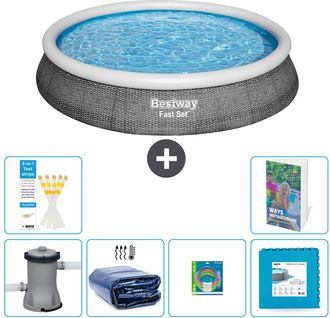 Bestway Piscina Bestway Fast Set Redonda - 396x84 Cm - 7-piezas S229