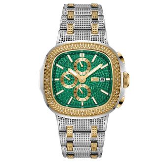 JBW Heist GMT Quartz Green Dial Unisex Watch J6380F