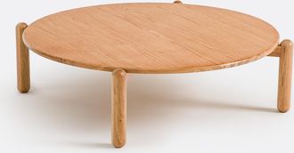 La Redoute Interieurs XL salontafel diameter 84 cm, massief eiken poten, Coloquo