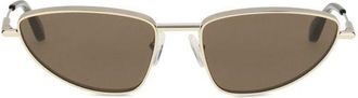 Alexander McQueen Gold Metal Womens Sunglasses