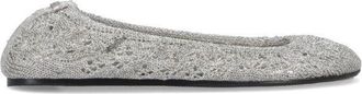 Isabel Marant Belna Crochet Ballet Flats - Silver