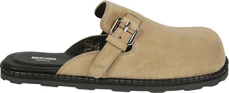 Moschino Calf Leather Rounded Toe Sandals