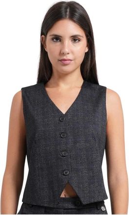 Fracomina Jassen, Dames, Grijs, L, Vests