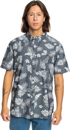 Quiksilver Kurzarmhemd QUIKSILVER Gawanhill, Herren, Gr. L, US-Gr&ouml;ssen, blau (navy gawanhill), Obermaterial:100% Walkfrottier;, Hemden Kurzarmhemd