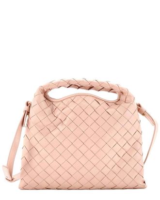 Bottega Veneta Pink Intrecciato Nappa Hop Top Handle Bag Mini (Authentic Pre- Loved)