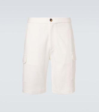 Brunello Cucinelli Bermudas de mezcla de algod&oacute;n