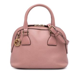 Gucci Pre-owned Gucci Mini Leather GG Charm Dome Satchel Ladies A5CISLSIKCI1ROKM