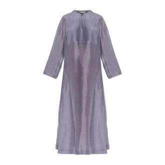 Tory Burch Tory Burch, Maxi Dresses, female, Purple, Size: L Loose-fit Dress