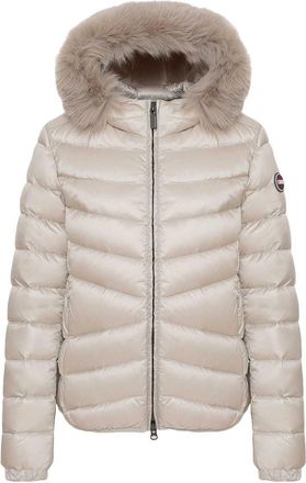 Colmar Quilted Down Jacket With Faux Fur