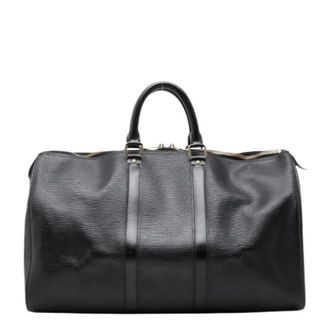 Louis Vuitton Pre-owned Weekend Bags, male, Black, Size: ONE SIZE Pre-owned Epi Boston Bag