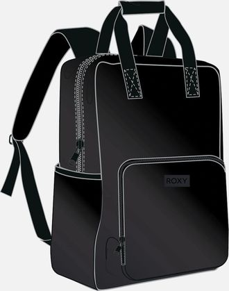 Roxy Womens Sugar Baby Backpack - Anthracite Simple Dots - Black - Size: ONE size