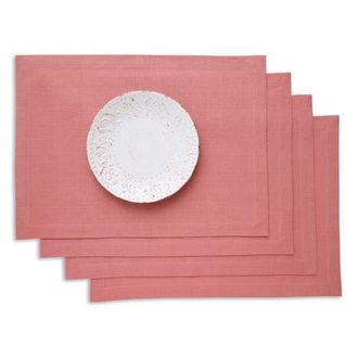Solino Home Linen Placemats - Diana, 14 x 19 in Dusty Rose at Nordstrom, Size Medium