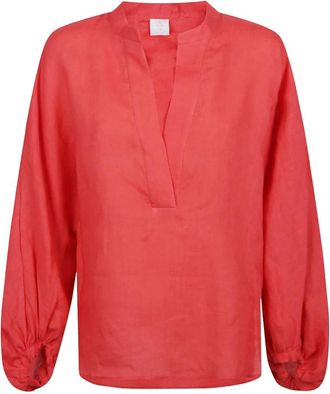 Eleventy Mujer, Blusas y Camisas, Rojo, Talla: M