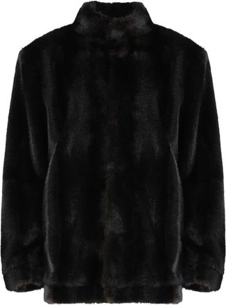 Maison Margiela Faux Fur Jacket - Dames - Jassen - Bruin - XS - Polyester - Jassen