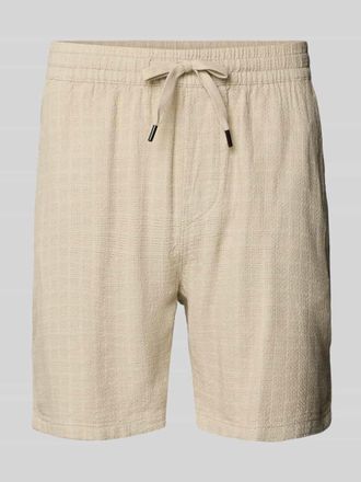 Only & Sons Regular Fit Shorts aus Viskose-Leinen-Mix Modell TEL LATHAM in Beige, Gr&ouml;&szlig;e XXL