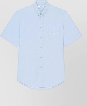 Givenchy paris jacquard shirt short sleeves pocket