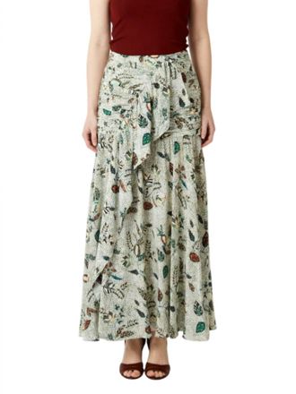Ulla Johnson Georgina Maxi Skirt In Botanical Mist