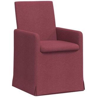 vidaXL Sillas de comedor 2 pcs Rojo vino tinto 57 x 67 x 95 cm tela vidaXL