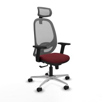 Piqueras y Crespo Silla De Oficina Piqueras Y Crespo Cilanco Gris Cuero Sint&eacute;tico