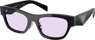 Prada PR B09SF Asian Fit 16K40J Womens Sunglasses Black Size 53