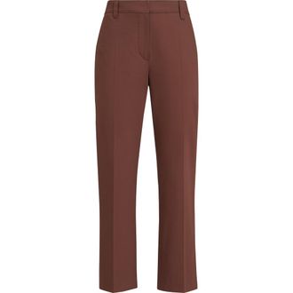 Brunello Cucinelli Cigarette trousers in Bordeaux at Nordstrom, Size 44 It