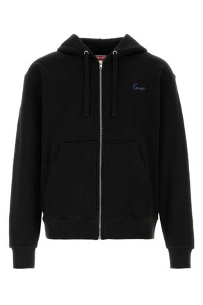 Kenzo Black Logo Regular Hoodie