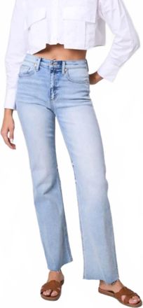 Sneak Peek High Rise Wide Leg Jeans In Light Wash
