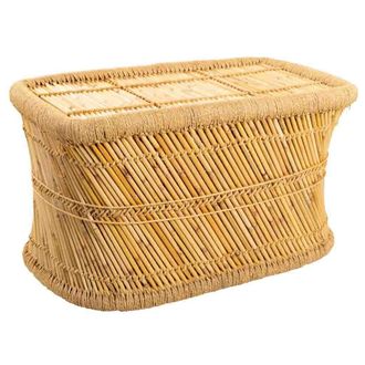 Wanderlust Deco Wanderlust Deco - Mesa Auxiliar De Bamb&uacute; Marr&oacute;n 79x48x45