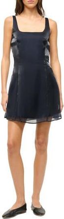 Staud Livingston Square Neck Sleeveless Minidress in Midnight at Nordstrom Rack, Size 0