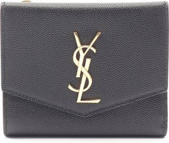 Saint Laurent Black Leather Wallet (Bi-Fold) (Pre-Owned)