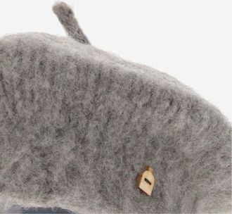 Myssyfarmi Womens Handmade Wool Beret Gray Hat