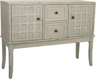 Wanderlust Deco Recibidor De Madera Verde 108x36x82
