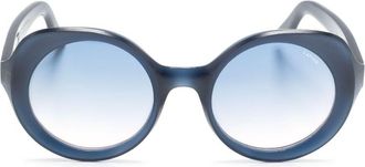 Lapima Carlota Natural round-frame sunglasses - women - Acetate - 52 - Blue