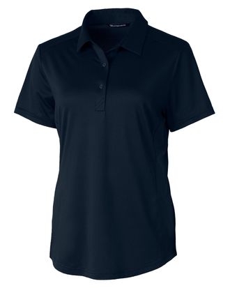 Cutter & Buck Prospect Textured Stretch Womens Short Sleeve Polo Shirt