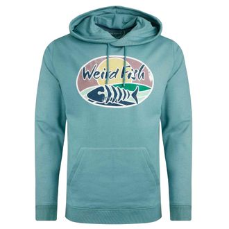 Weird Fish Mens Bryant Graphic Print Pull Over Hoodie (Mineral Blue) - Size 3XL