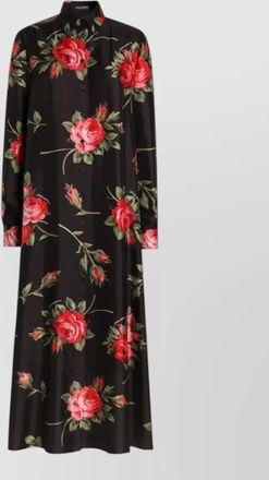 Dolce & Gabbana silk floral-print maxi dress