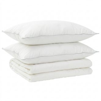vidaXL Set Di Piumone E Cuscini 3 Pz 200x240 Cm Estate 200 Gsm Lana Vidaxl