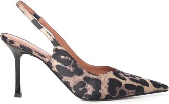 Giuliano Galiano Holly 90 Pump - Dames - Pumps - Bruin - 39 EU - Satijn - Schoenen