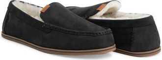 Hari Mari Hacienda LX Genuine Shearling Lined Slipper in Raven at Nordstrom, Size 11