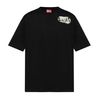 Diesel Heren, Tops, Zwart, Maat: M Katoen
