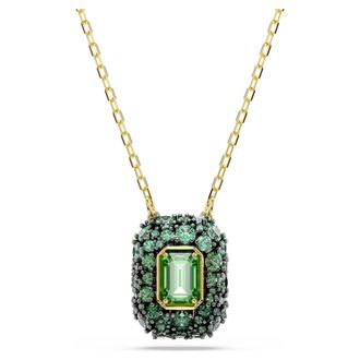 Swarovski Sublima 18k Gold Plated Octagon Cut Necklace